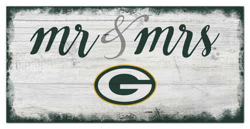 Wholesale NFL1074-Mr Mrs Script 6x12 / N1074-Green Bay Packers
