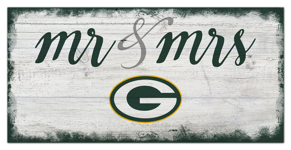 Wholesale NFL1074-Mr Mrs Script 6x12 / N1074-Green Bay Packers
