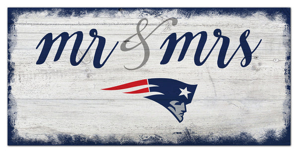 Wholesale NFL1074-Mr Mrs Script 6x12 / N1074-New England Patriots