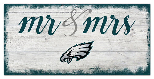 Wholesale NFL1074-Mr Mrs Script 6x12 / N1074-Philadelphia Eagles