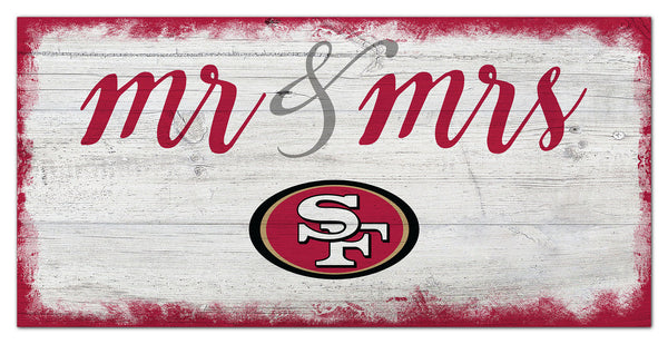 Wholesale NFL1074-Mr Mrs Script 6x12 / N1074-San Francisco 49ers