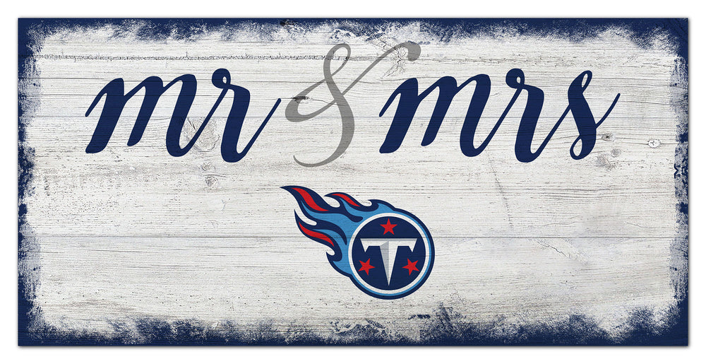 Wholesale NFL1074-Mr Mrs Script 6x12 / N1074-Tennessee Titans