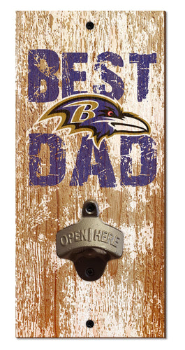 Wholesale NFL1077-Best Dad Bottle Opener / N1077-Baltimore Ravens