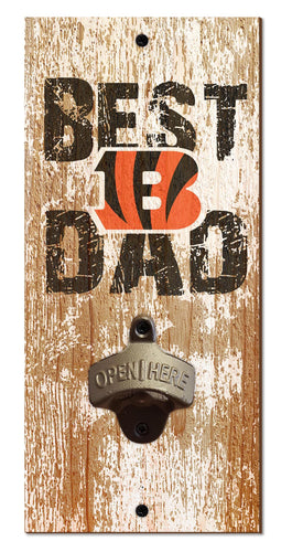 Wholesale NFL1077-Best Dad Bottle Opener / N1077-Cincinnati Bengals