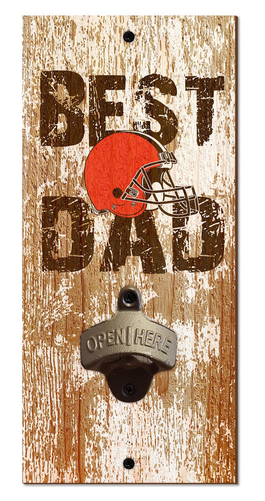 Wholesale NFL1077-Best Dad Bottle Opener / N1077-Cleveland Browns