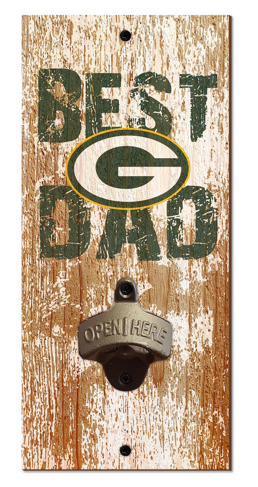 Wholesale NFL1077-Best Dad Bottle Opener / N1077-Green Bay Packers