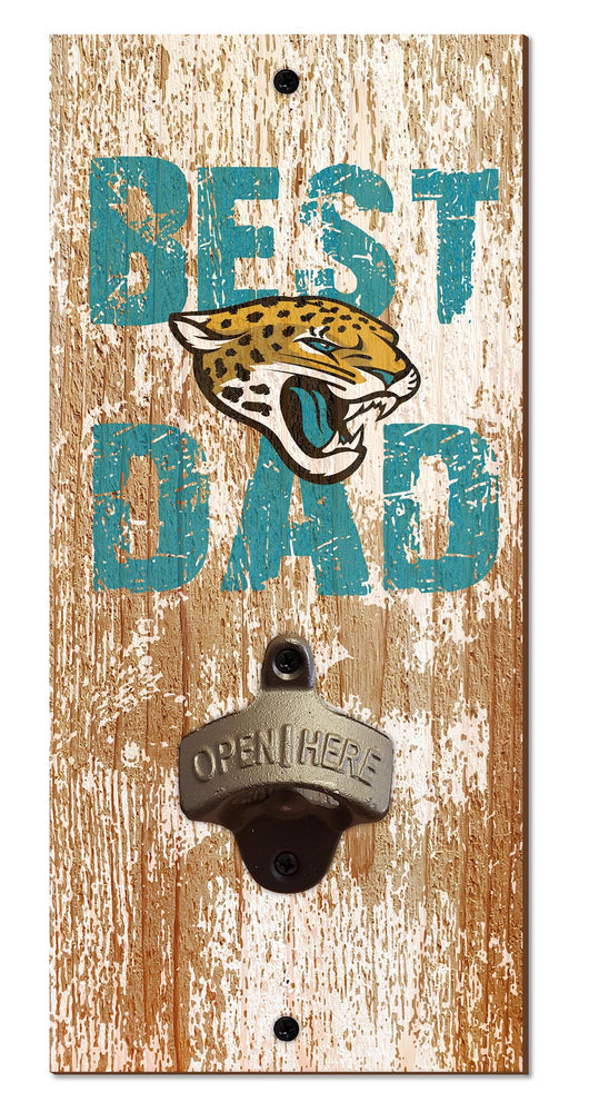 Wholesale NFL1077-Best Dad Bottle Opener / N1077-Jacksonville Jaguars