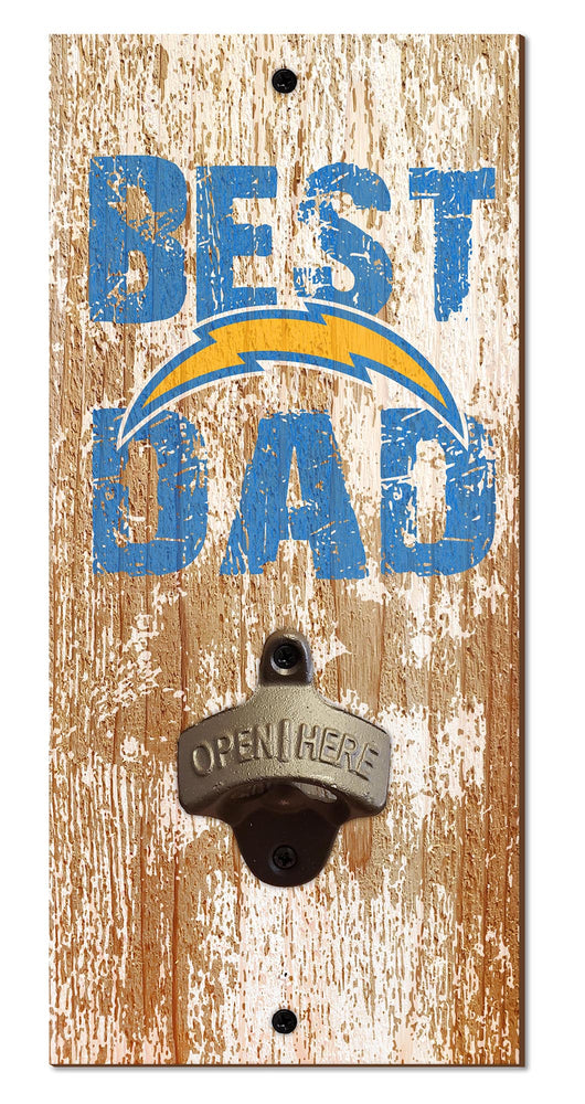 Wholesale NFL1077-Best Dad Bottle Opener / N1077-Los Angeles Chargers