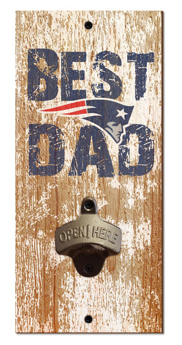 Wholesale NFL1077-Best Dad Bottle Opener / N1077-New England Patriots