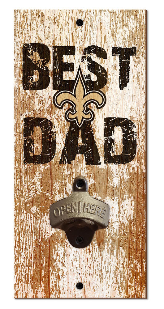 Wholesale NFL1077-Best Dad Bottle Opener / N1077-New Orleans Saints