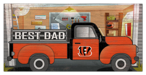 Wholesale NFL1078-Best Dad Truck 6x12 / N1078-Cincinnati Bengals