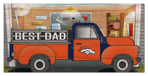 Wholesale NFL1078-Best Dad Truck 6x12 / N1078-Denver Broncos