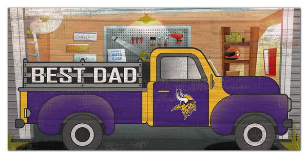 Wholesale NFL1078-Best Dad Truck 6x12 / N1078-Minnesota Vikings