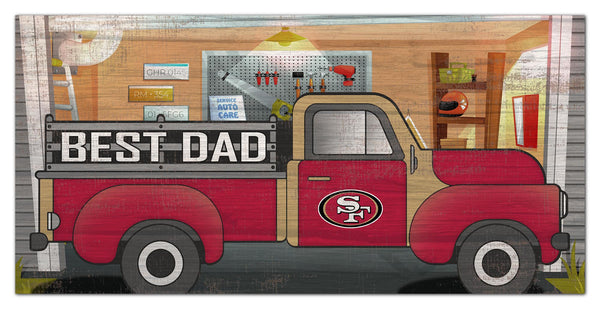 Wholesale NFL1078-Best Dad Truck 6x12 / N1078-San Francisco 49ers