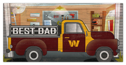 Wholesale NFL1078-Best Dad Truck 6x12 / N1078-Washington Commanders