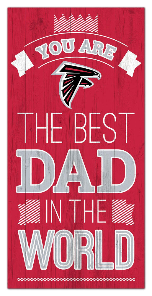 Wholesale NFL1079-Best Dad in the world 6x12 / N1079-Atlanta Falcons