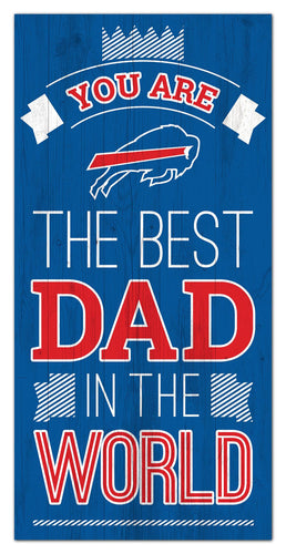 Wholesale NFL1079-Best Dad in the world 6x12 / N1079-Buffalo Bills