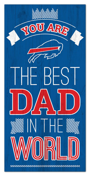 Wholesale NFL1079-Best Dad in the world 6x12 / N1079-Buffalo Bills
