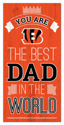 Wholesale NFL1079-Best Dad in the world 6x12 / N1079-Cincinnati Bengals