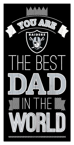 Wholesale NFL1079-Best Dad in the world 6x12 / N1079-Las Vegas Raiders