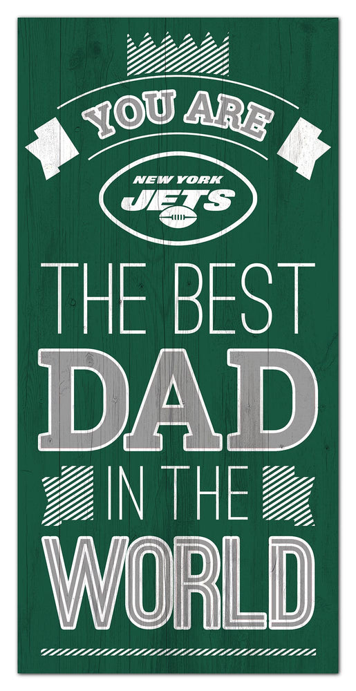 Wholesale NFL1079-Best Dad in the world 6x12 / N1079-New York Jets