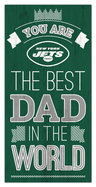 Wholesale NFL1079-Best Dad in the world 6x12 / N1079-New York Jets