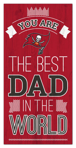 Wholesale NFL1079-Best Dad in the world 6x12 / N1079-Tampa Bay Buccaneers