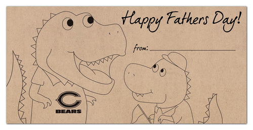 Wholesale NFL1081-Fathers Day Color-In 6x12 / N1081-Chicago Bears