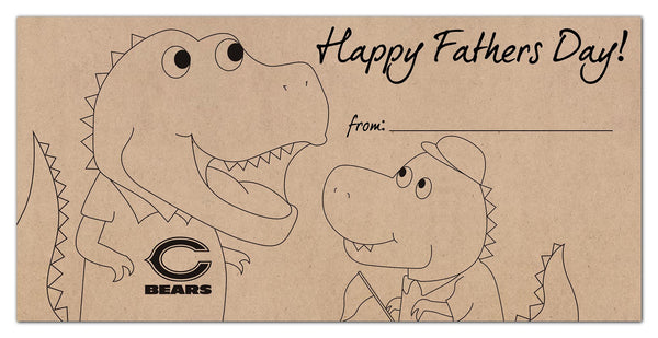 Wholesale NFL1081-Fathers Day Color-In 6x12 / N1081-Chicago Bears