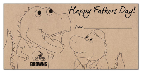 Wholesale NFL1081-Fathers Day Color-In 6x12 / N1081-Cleveland Browns