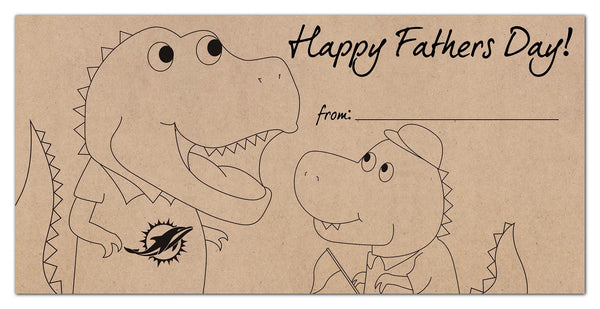 Wholesale NFL1081-Fathers Day Color-In 6x12 / N1081-Miami Dolphins