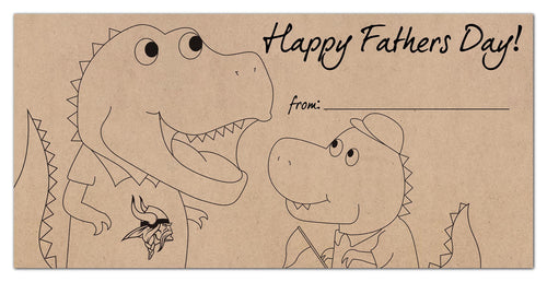 Wholesale NFL1081-Fathers Day Color-In 6x12 / N1081-Minnesota Vikings