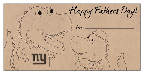 Wholesale NFL1081-Fathers Day Color-In 6x12 / N1081-New York Giants