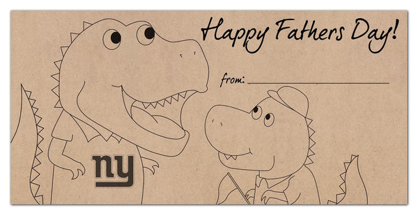 Wholesale NFL1081-Fathers Day Color-In 6x12 / N1081-New York Giants