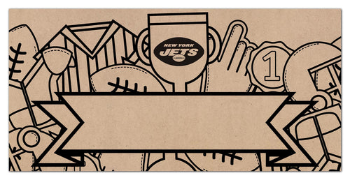 Wholesale NFL1082-Name Banner Color-In 6x12 / N1082-New York Jets
