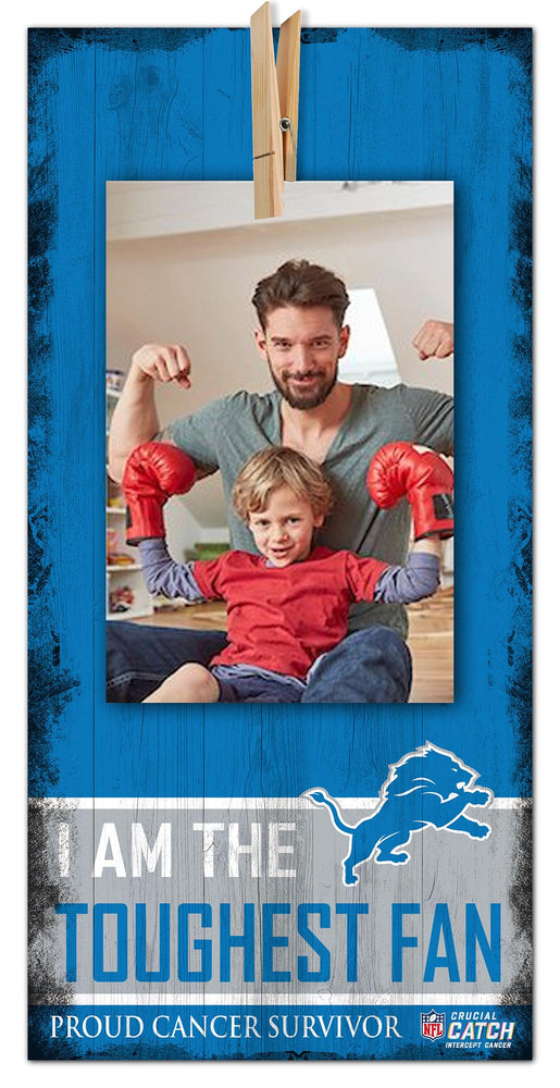Wholesale NFL1093-Toughest Fan Clothespin 6x12 / N1093-Detroit Lions