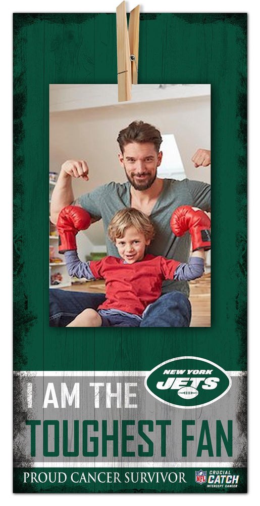Wholesale NFL1093-Toughest Fan Clothespin 6x12 / N1093-New York Jets