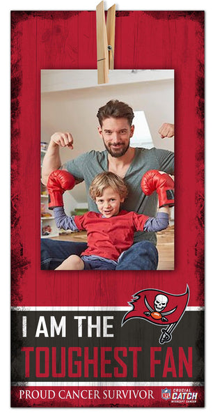 Wholesale NFL1093-Toughest Fan Clothespin 6x12 / N1093-Tampa Bay Buccaneers