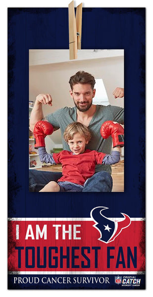 Wholesale NFL1093-Toughest Fan Clothespin 6x12 / N1093-hou