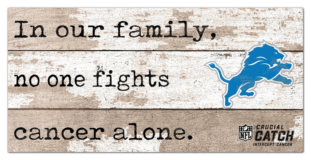 Wholesale NFL1094-No One Fights Alone 6x12 / N1094-Detroit Lions