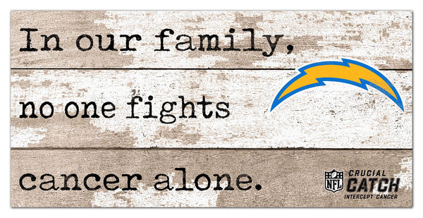 Wholesale NFL1094-No One Fights Alone 6x12 / N1094-Los Angeles Chargers