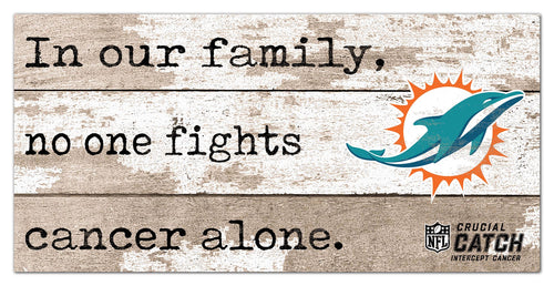 Wholesale NFL1094-No One Fights Alone 6x12 / N1094-Miami Dolphins