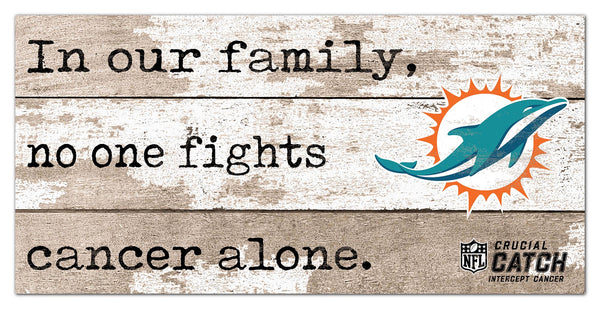Wholesale NFL1094-No One Fights Alone 6x12 / N1094-Miami Dolphins
