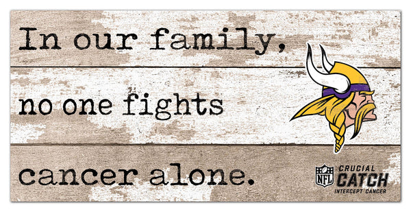 Wholesale NFL1094-No One Fights Alone 6x12 / N1094-Minnesota Vikings