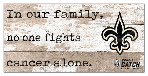 Wholesale NFL1094-No One Fights Alone 6x12 / N1094-New Orleans Saints