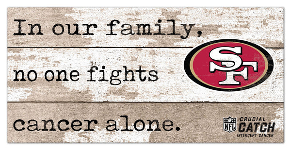 Wholesale NFL1094-No One Fights Alone 6x12 / N1094-San Francisco 49ers