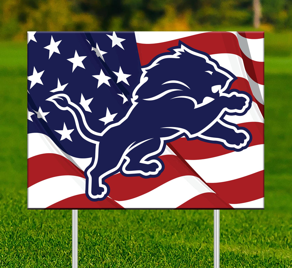 Wholesale NFL2000-Flag Outdoor Sign / N2000-Detroit Lions
