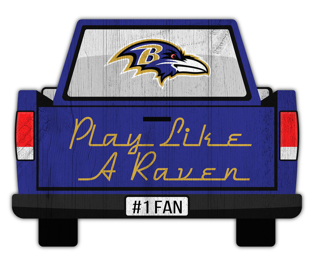 Wholesale NFL2014-Slogan Truck Back 12in Sign / N2014-Baltimore Ravens