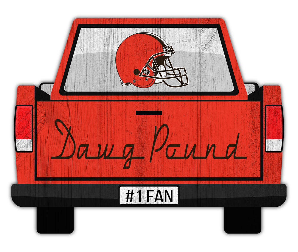 Wholesale NFL2014-Slogan Truck Back 12in Sign / N2014-Cleveland Browns