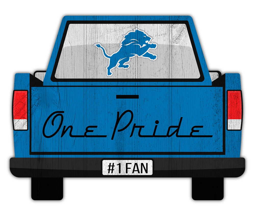 Wholesale NFL2014-Slogan Truck Back 12in Sign / N2014-Detroit Lions